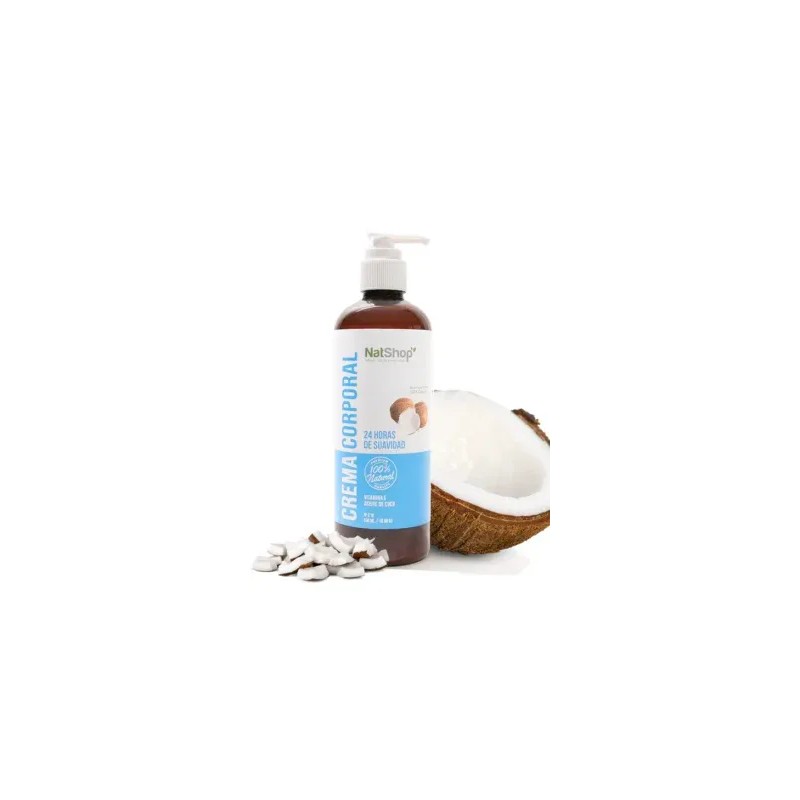 Crema corporal de coco orgánico 500ml sin OGM