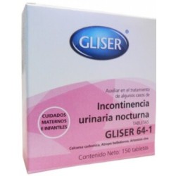 GLISER 64-1 INCONTINENCIA URINARIA NOCTURNA 150 pastillas Cad 12/2026