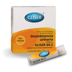GLISER 64-2 INCONTINENCIA URINARIA 150 pastillas Cad 11/28