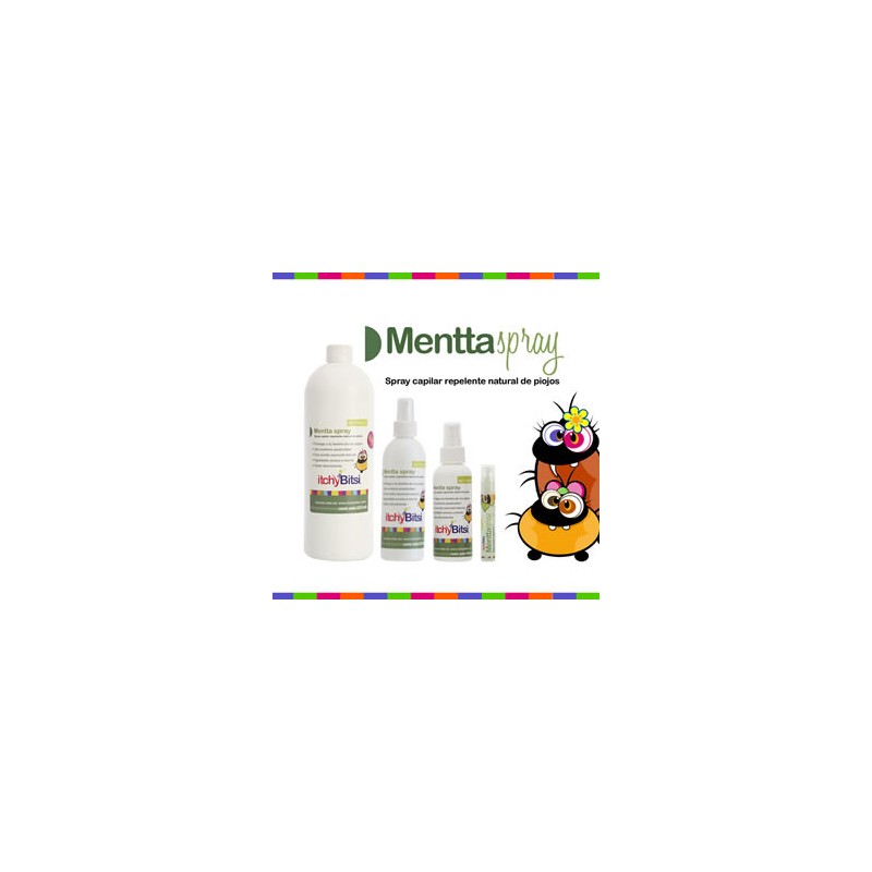 Mentta spray capilar repelente natural de piojos 60 ml itchyBitsi