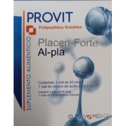 PROVIT Placenta Forte (Implante) péptidos liofilizados Vial liofilizado de 45 mcg