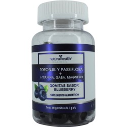 RELAX SABOR BLUEBERRY 60 gomitas con TORONJIL PASSIFLORA+L-TEANINA GABA MAGNESIO