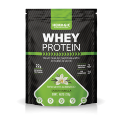 Whey Protein sabor vainilla Bolsa con 720 g (malteada alta en proteína 22g)