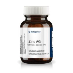 ZINC AG 60 tabletas (Zinc Quelado, anti viral, sistema inmune)